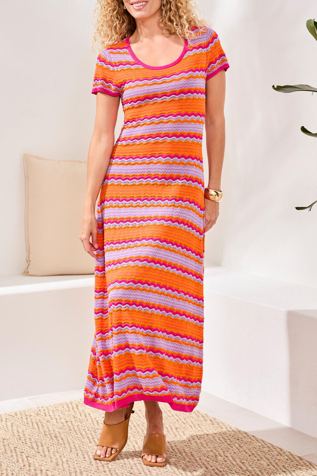 SCOOP NECK DRESS