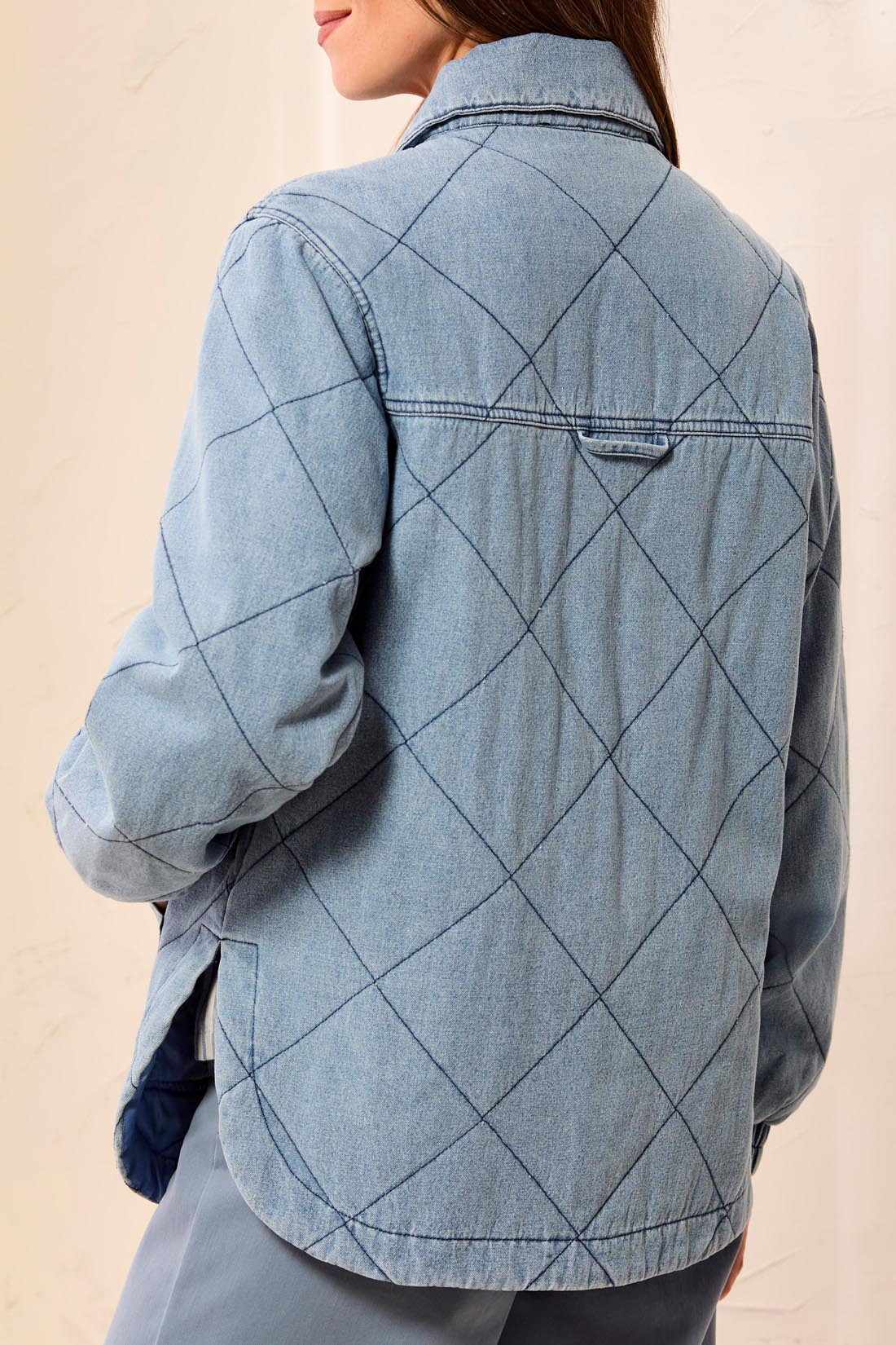DENIM QUILTED JACKET