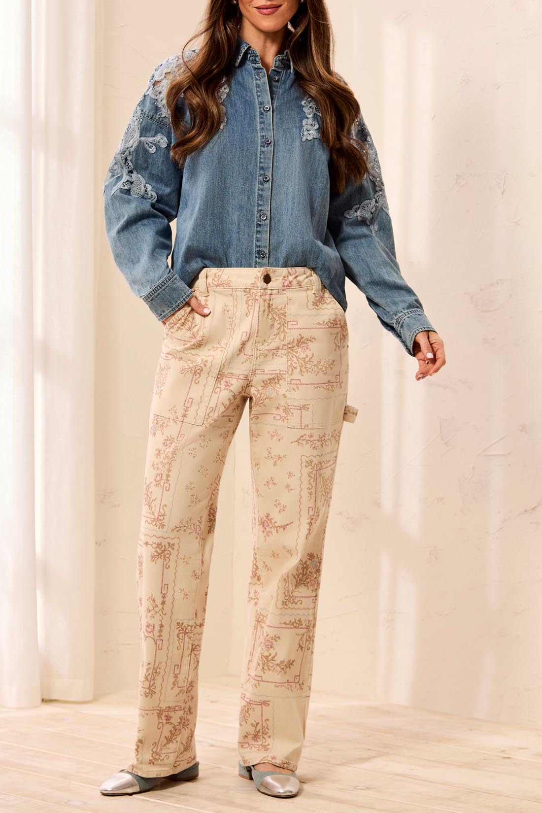 AUDREY PRINTED CARPENTER