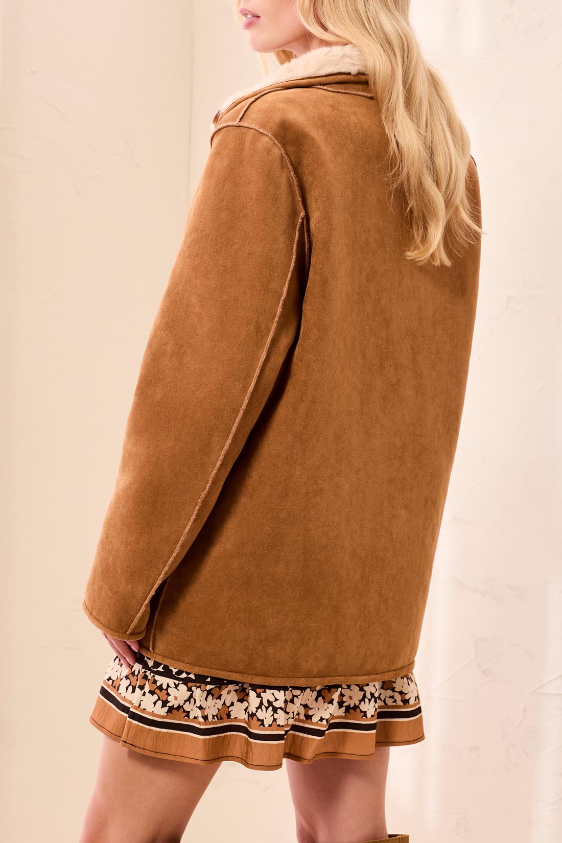 REVERSIBLE COAT-WALNUT