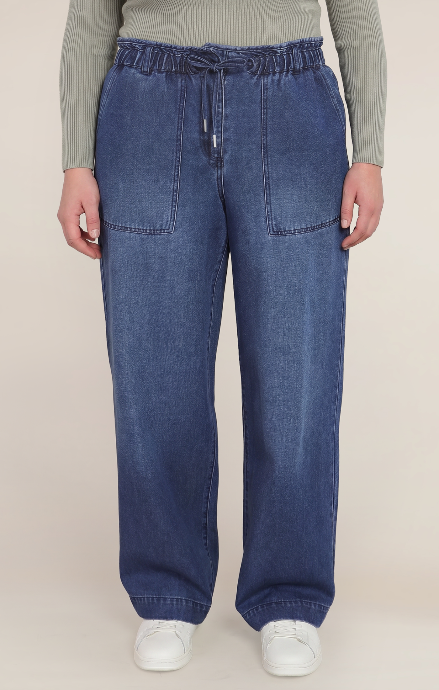 WIDE LEG DENIM PANT