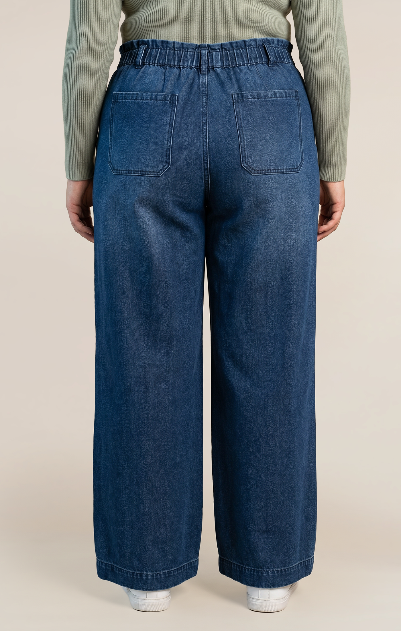 WIDE LEG DENIM PANT