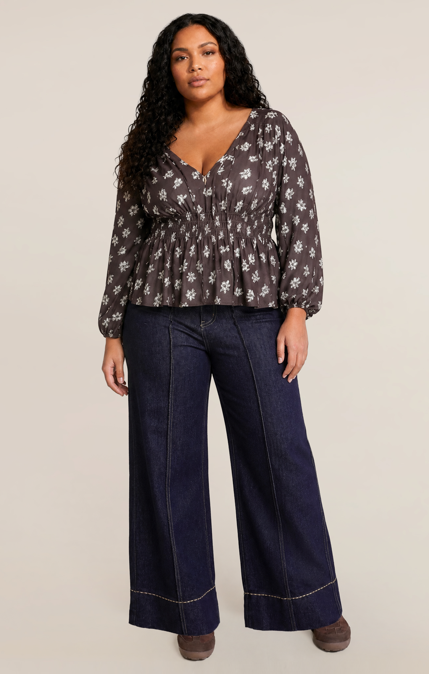 SMOCKED BLOUSE