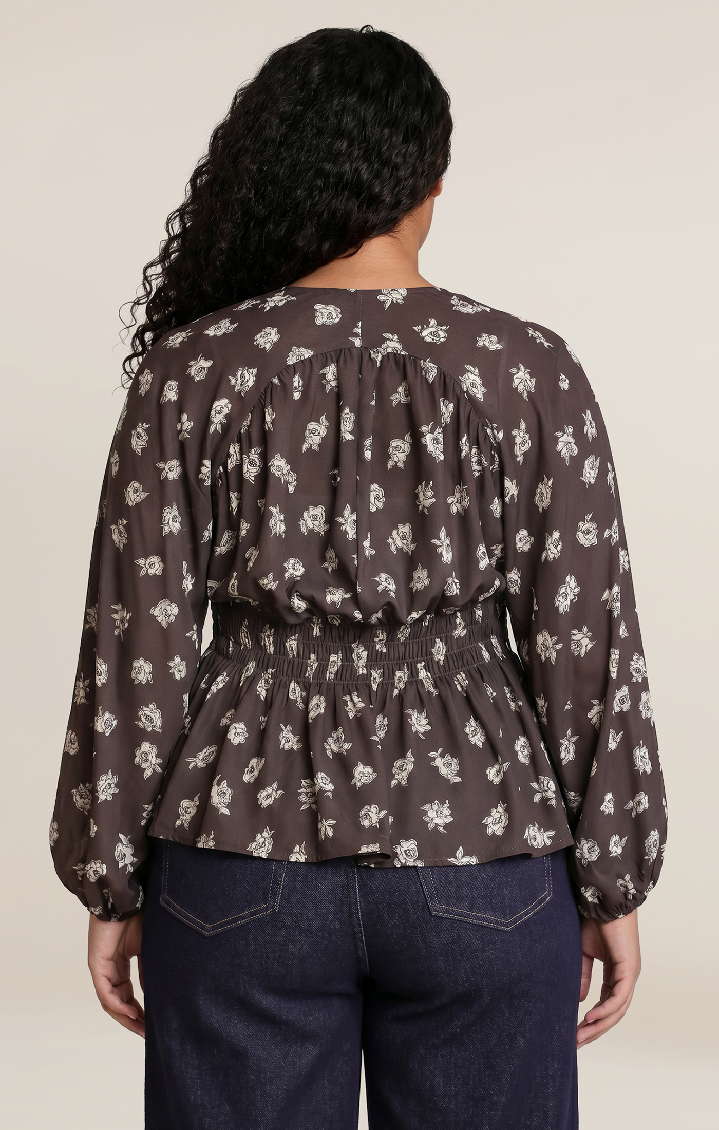 SMOCKED BLOUSE