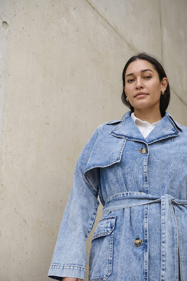 Denim Trench - Kaffe Curve