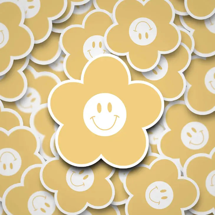 "Happy Daisy" Waterproof Sticker