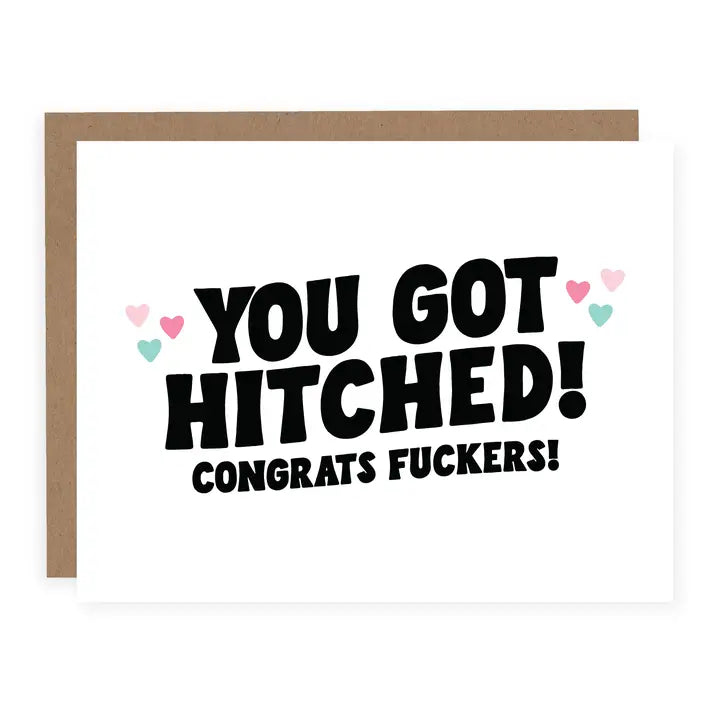 You Got Hitched Wedding Card