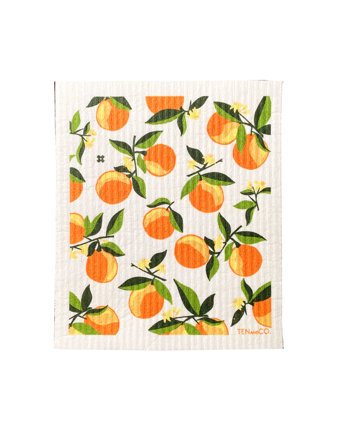 Orange Blossom Sponge Cloth