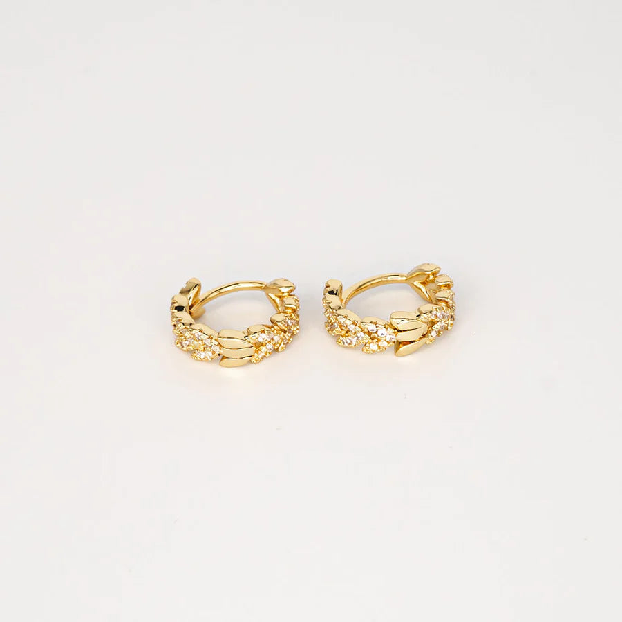Gold Athena Hoops