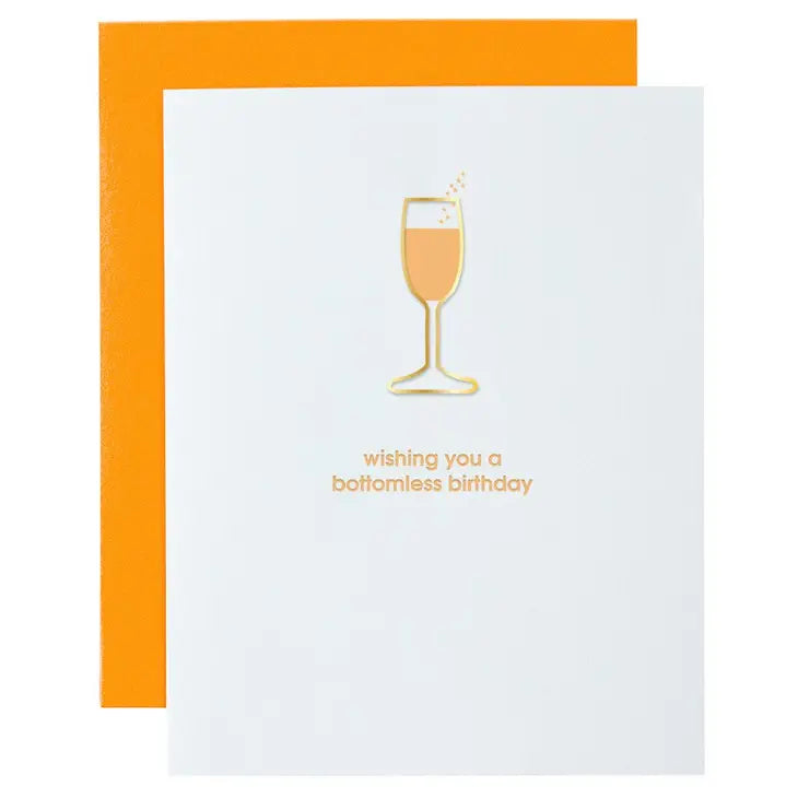 Wishing You a Bottomless |  Birthday Paper Clip Card