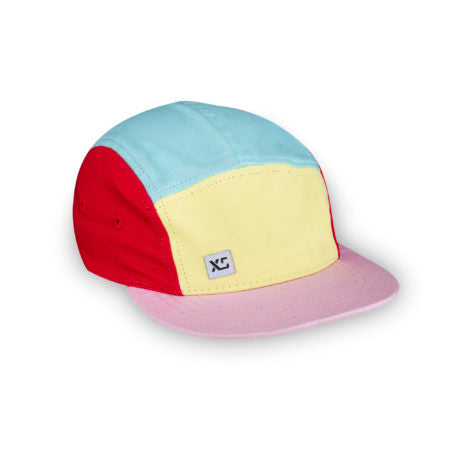Kids 5-Panel Hat | Pastel Colourblock