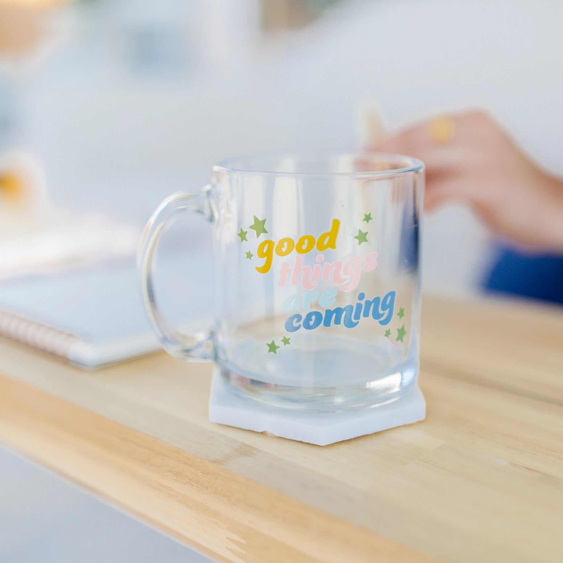 Glass Mug | Good Things Are Coming
