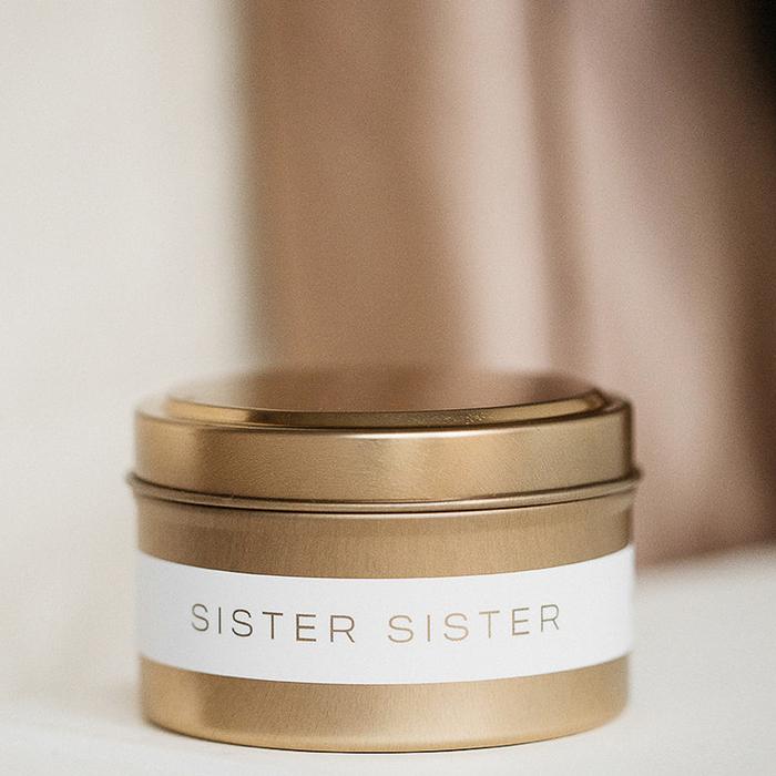 6oz Gold Travel Tin - Sister, Sister Candle